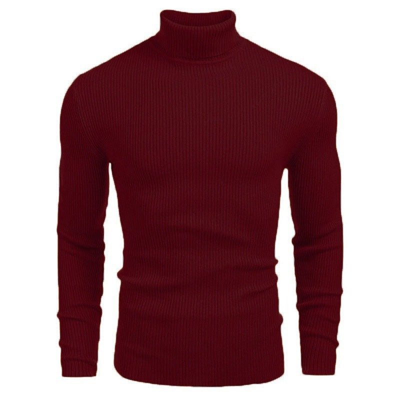 Men's Slim - fit Turtleneck Long - sleeved Sweater - AmiraMart