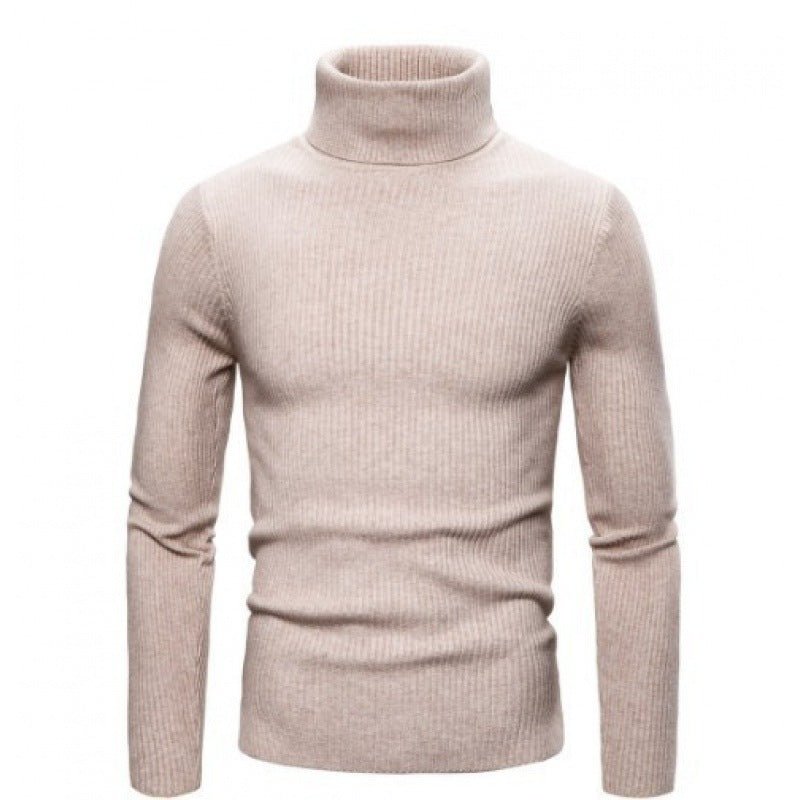 Men's Slim - fit Turtleneck Long - sleeved Sweater - AmiraMart