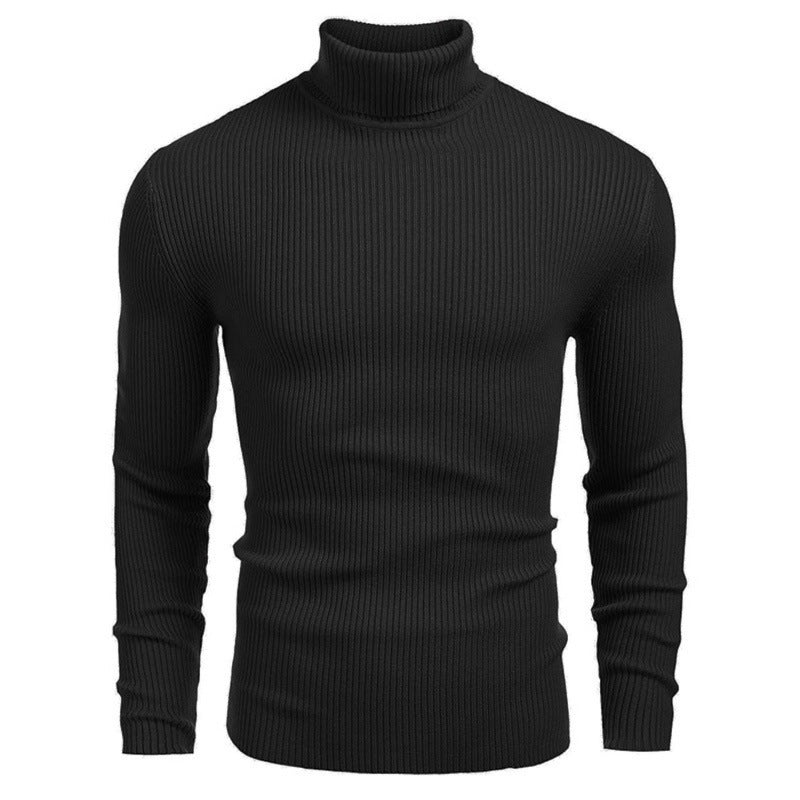 Men's Slim - fit Turtleneck Long - sleeved Sweater - AmiraMart