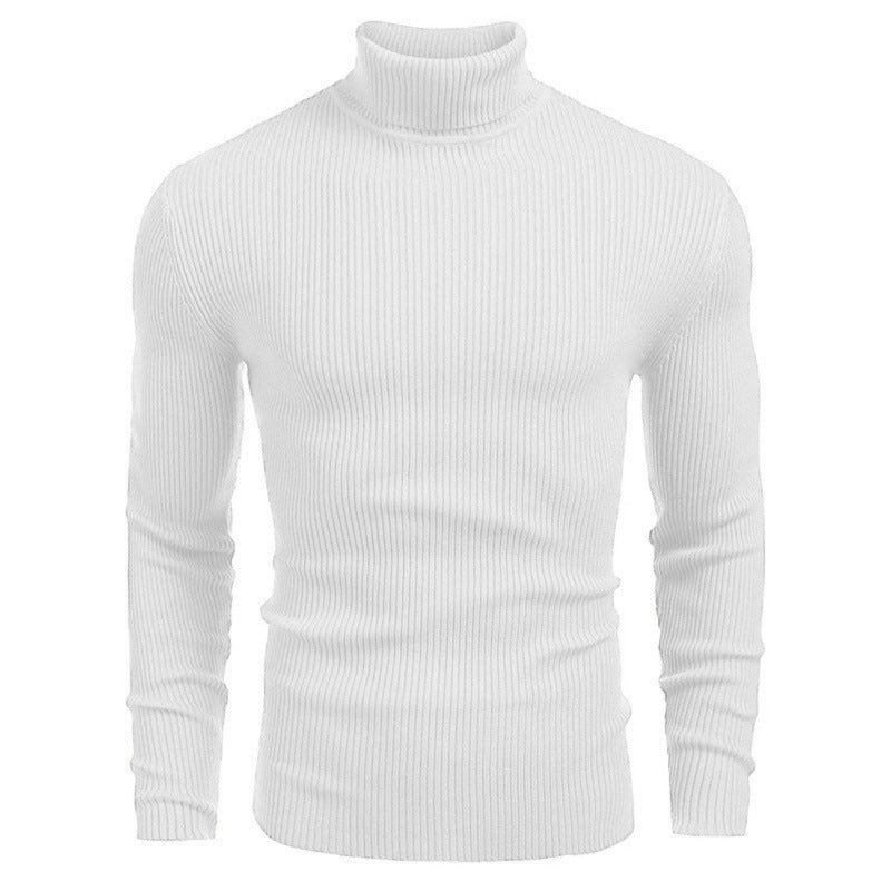 Men's Slim - fit Turtleneck Long - sleeved Sweater - AmiraMart