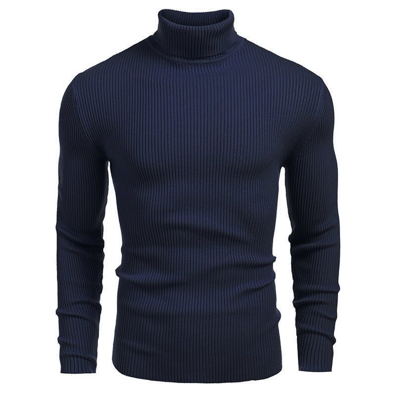 Men's Slim - fit Turtleneck Long - sleeved Sweater - AmiraMart