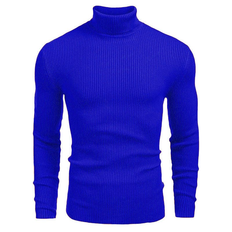 Men's Slim - fit Turtleneck Long - sleeved Sweater - AmiraMart