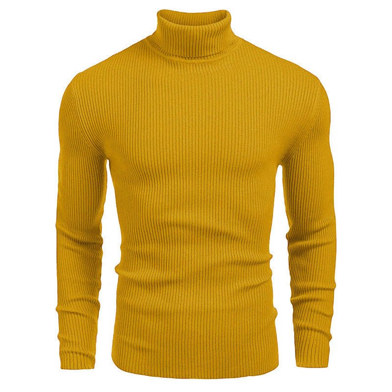 Men's Slim - fit Turtleneck Long - sleeved Sweater - AmiraMart
