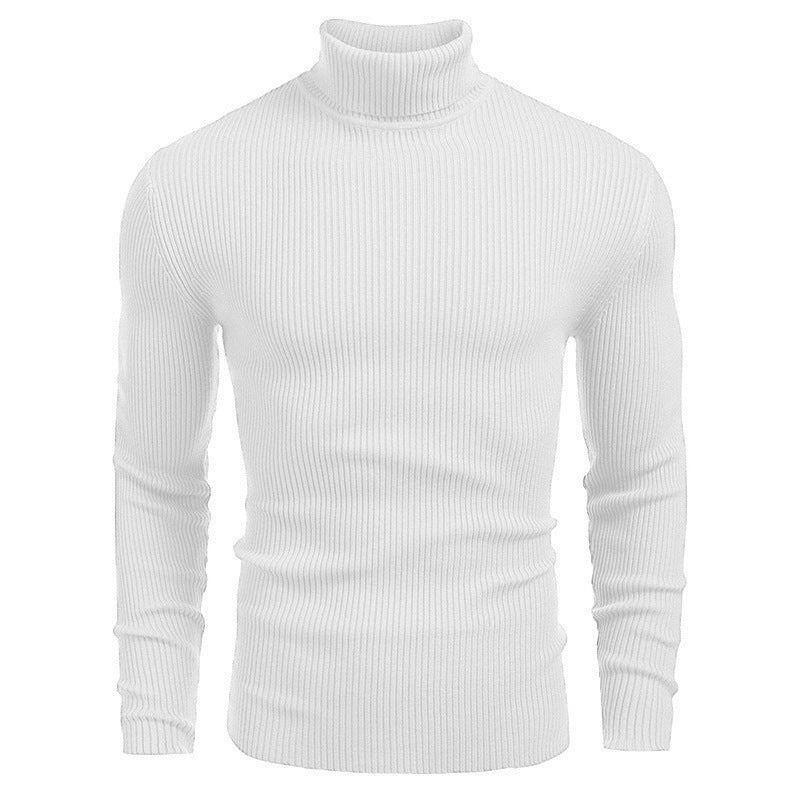 Men's Slim - fit Turtleneck Long - sleeved Sweater - AmiraMart