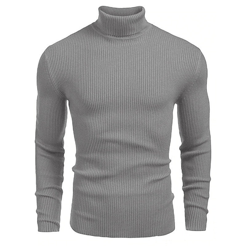 Men's Slim - fit Turtleneck Long - sleeved Sweater - AmiraMart