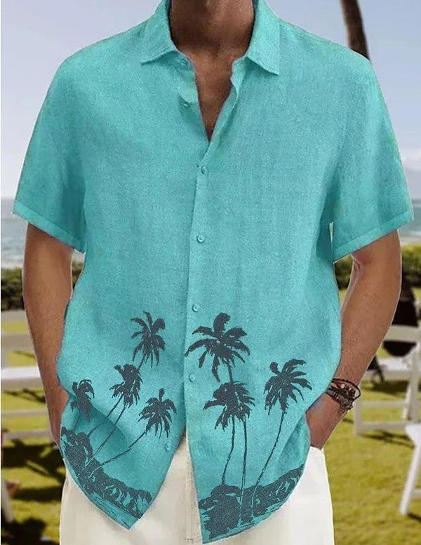 Men's Summer Fashion Trend Beach Casual Short Sleeve - AmiraMart