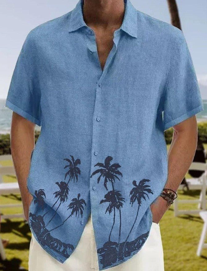 Men's Summer Fashion Trend Beach Casual Short Sleeve - AmiraMart