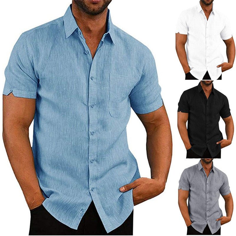 Men’s Summer Tee – Loose Casual Short Sle - AmiraMart