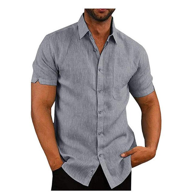 Men’s Summer Tee – Loose Casual Short Sle - AmiraMart