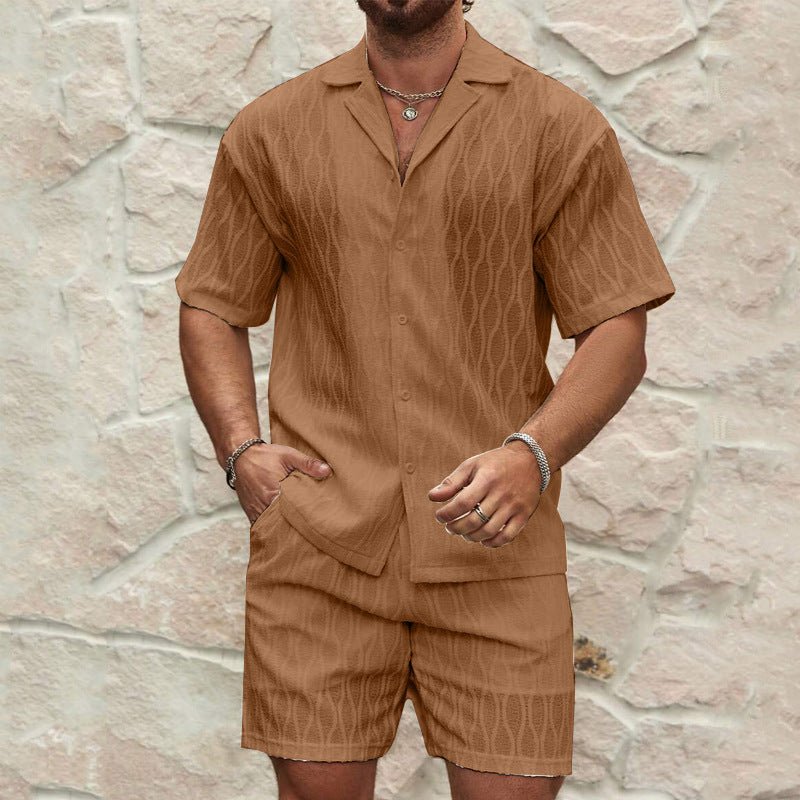 Men’s Summer Tracksuit – Loose Casual 2 - Piece Set - AmiraMart
