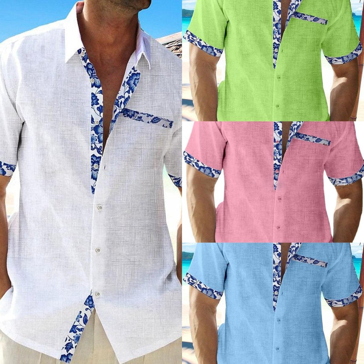 Men's Summer Vacation Seaside Casual Shirts - AmiraMart