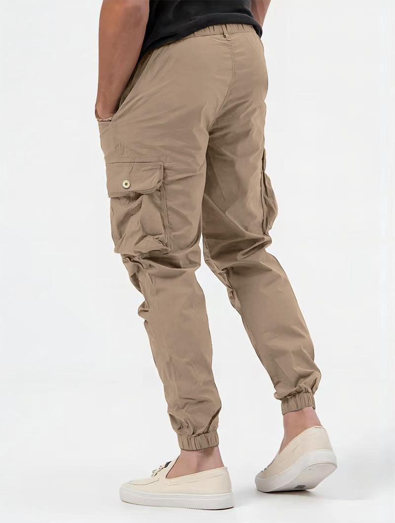 Men's Three - dimensional Pocket Woven Overalls - AmiraMart