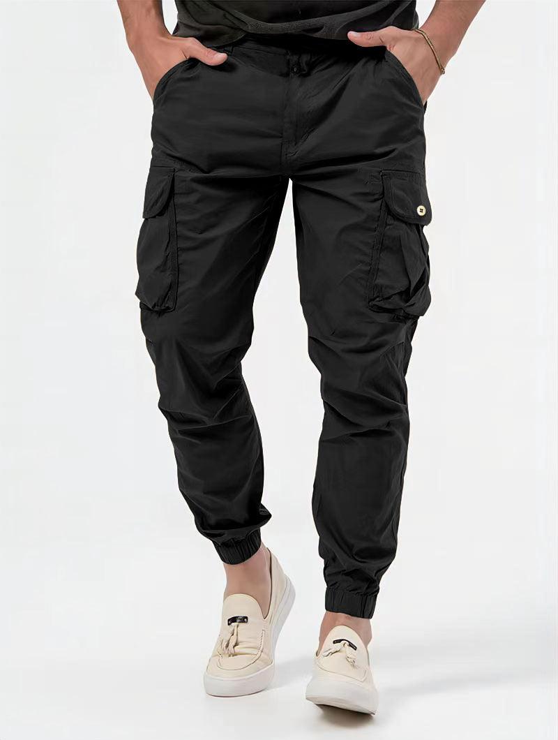 Men's Three - dimensional Pocket Woven Overalls - AmiraMart