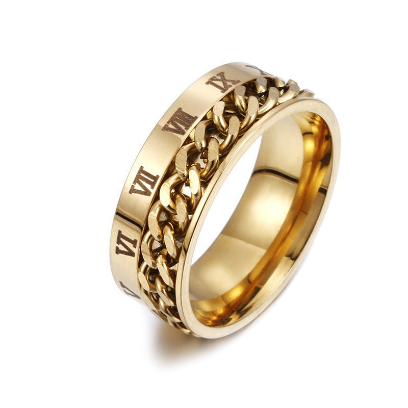 Men’s Titanium Steel Spinner Ring – Bottle Opener Gift - AmiraMart