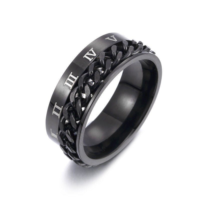 Men’s Titanium Steel Spinner Ring – Bottle Opener Gift - AmiraMart