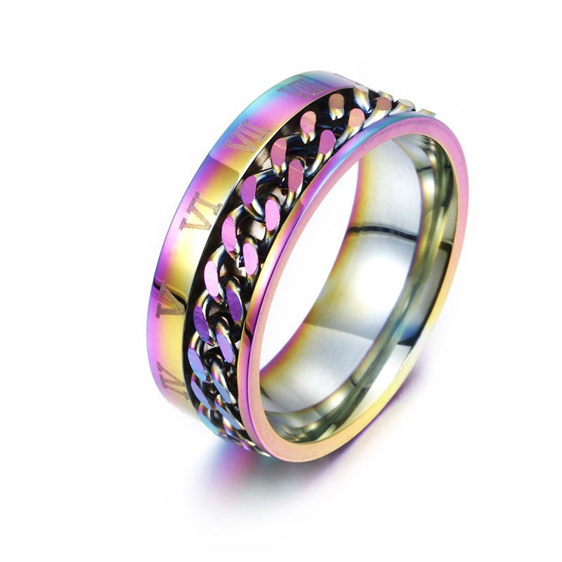 Men’s Titanium Steel Spinner Ring – Bottle Opener Gift - AmiraMart