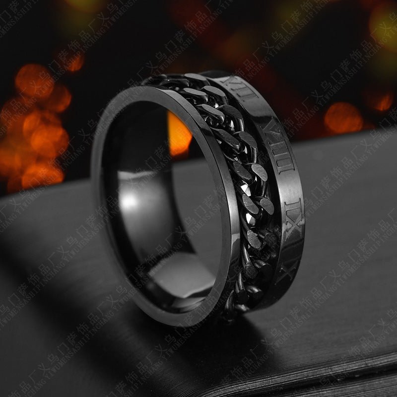Men’s Titanium Steel Spinner Ring – Bottle Opener Gift - AmiraMart