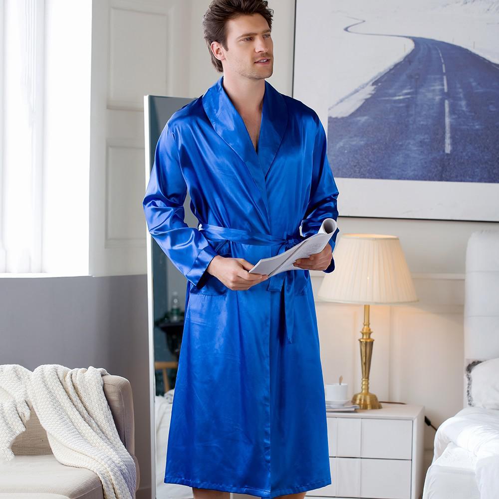 Men's Warm Long Nightgown & Pants - AmiraMart