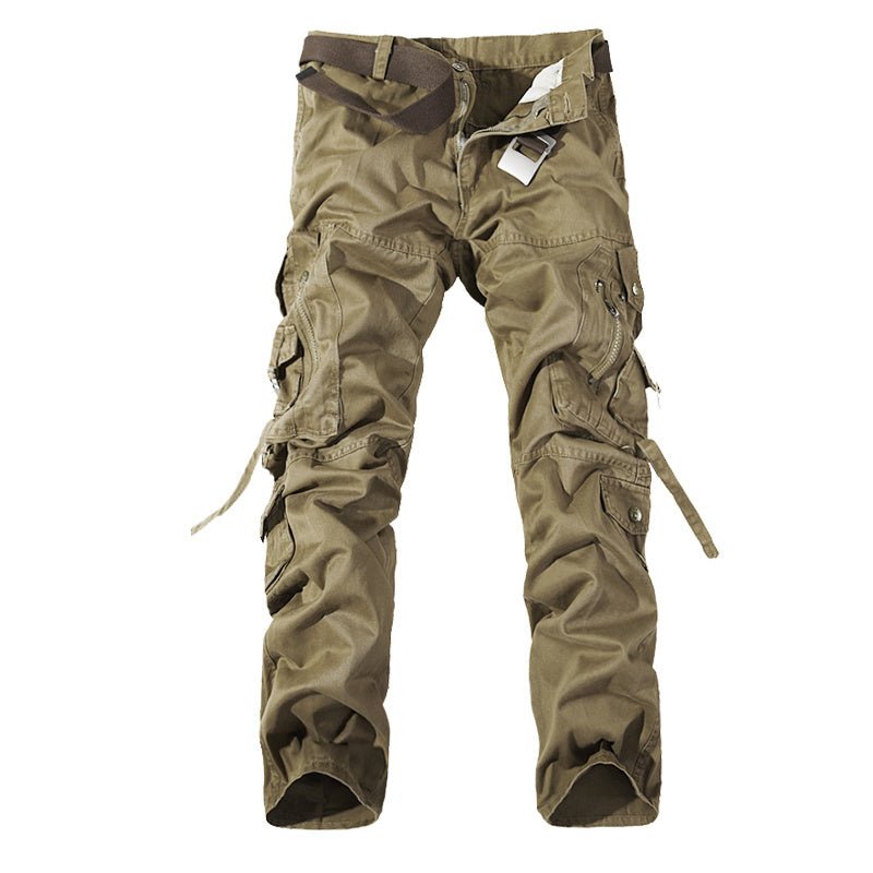 Men’s Washed Cargo Pants – Multi - Pocket & Trendy - AmiraMart