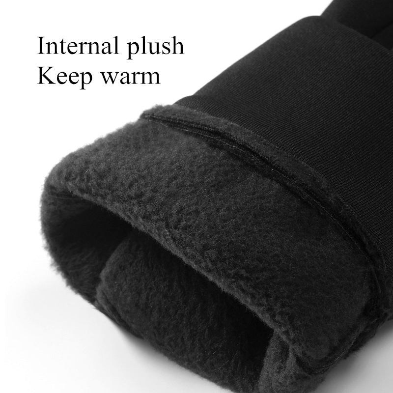 Men's Waterproof Non - slip And Warm Touch Screen Cycling Gloves - AmiraMart