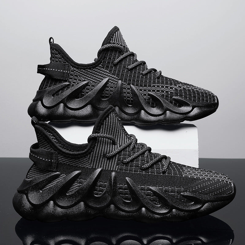Men’s Wave Sole Sneakers – Cool & Sporty Style - AmiraMart