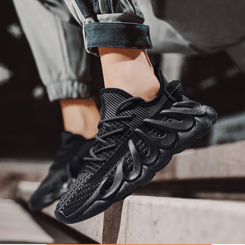 Men’s Wave Sole Sneakers – Cool & Sporty Style - AmiraMart