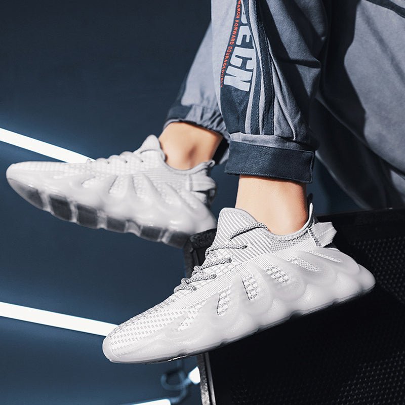 Men’s Wave Sole Sneakers – Cool & Sporty Style - AmiraMart