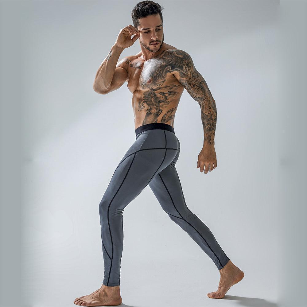 Men's Workout Elastic Tight Sports Pants - AmiraMart