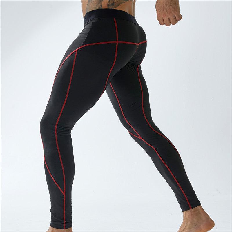 Men's Workout Elastic Tight Sports Pants - AmiraMart