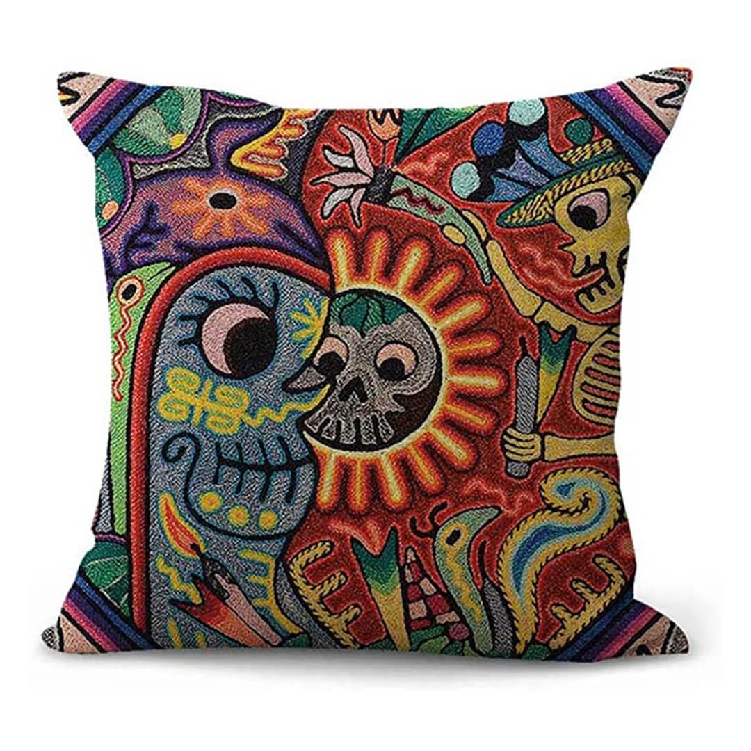 Mexican Style Cotton And Linen Pillowcase - AmiraMart