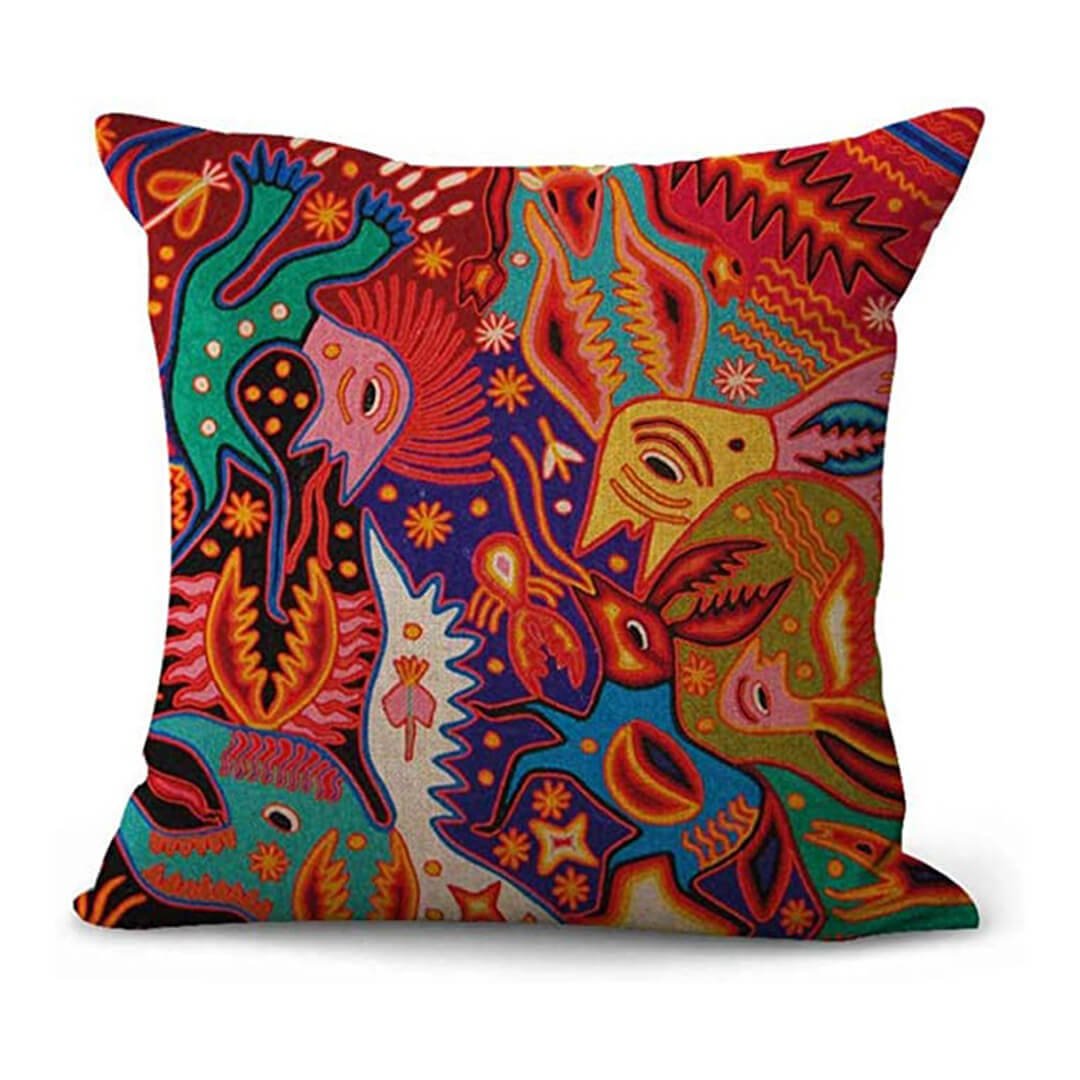 Mexican Style Cotton And Linen Pillowcase - AmiraMart