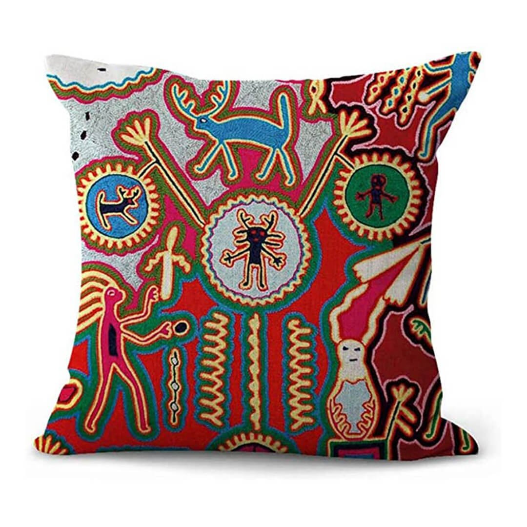 Mexican Style Cotton And Linen Pillowcase - AmiraMart