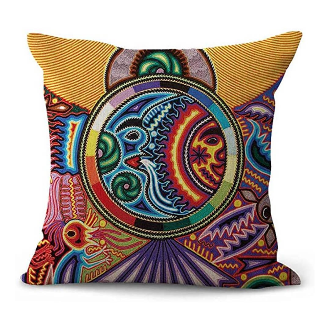 Mexican Style Cotton And Linen Pillowcase - AmiraMart