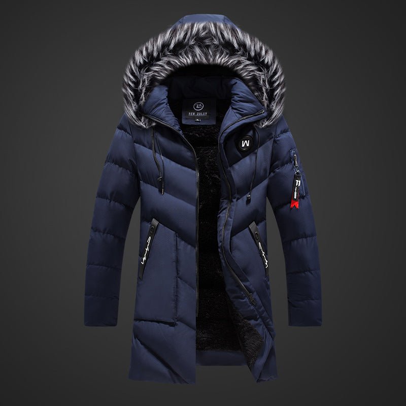 Mid - length plus cashmere padded jacket - AmiraMart