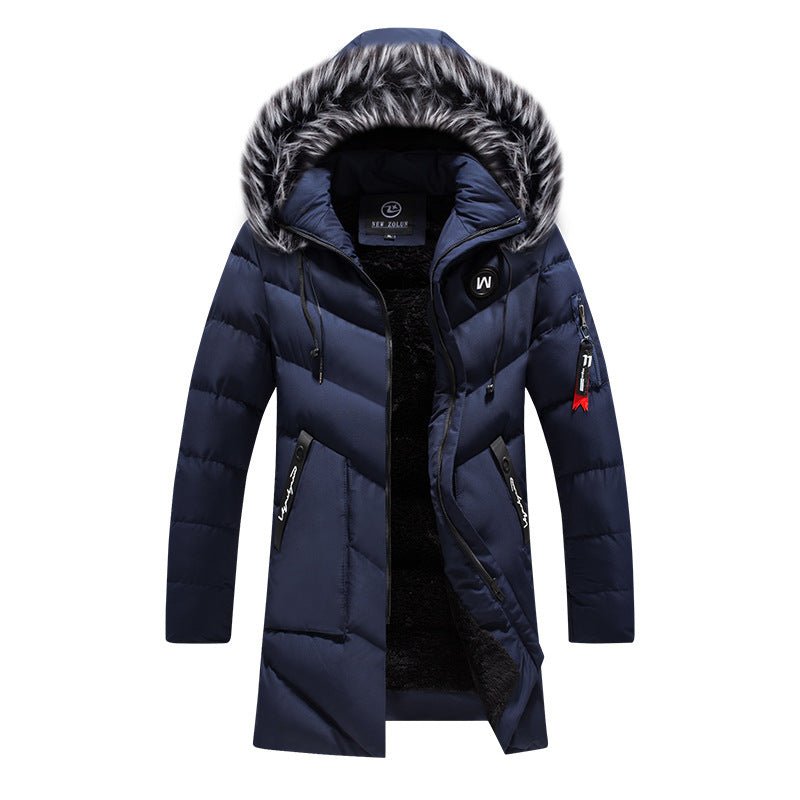 Mid - length plus cashmere padded jacket - AmiraMart