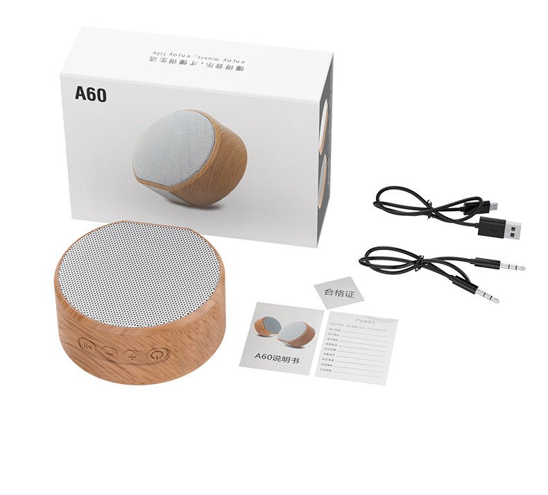 Mini Wood Bluetooth Speaker - AmiraMart