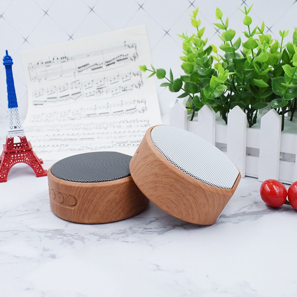 Mini Wood Bluetooth Speaker - AmiraMart