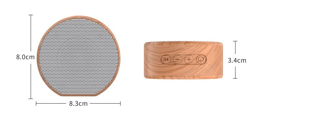 Mini Wood Bluetooth Speaker - AmiraMart