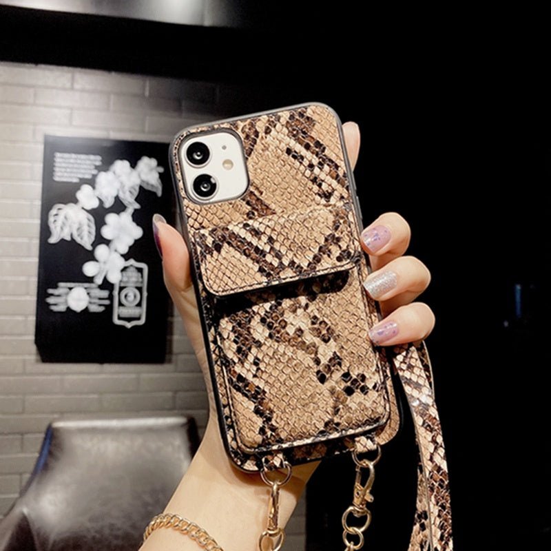 Mobile Phone Shell Snake Pattern Card - AmiraMart