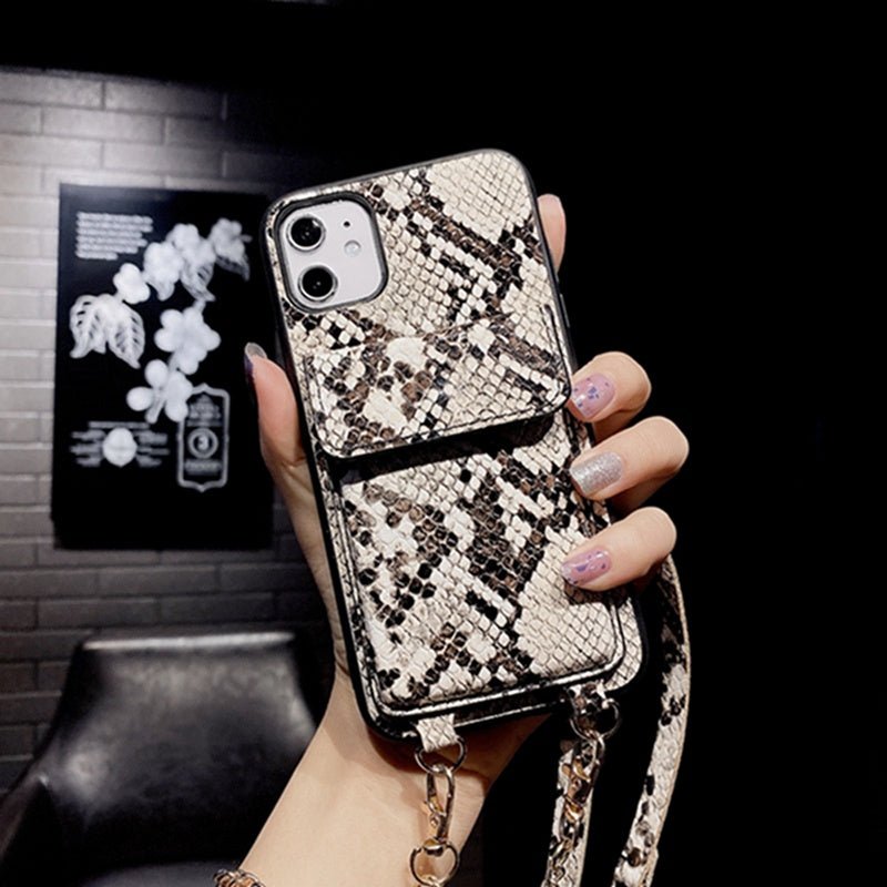 Mobile Phone Shell Snake Pattern Card - AmiraMart