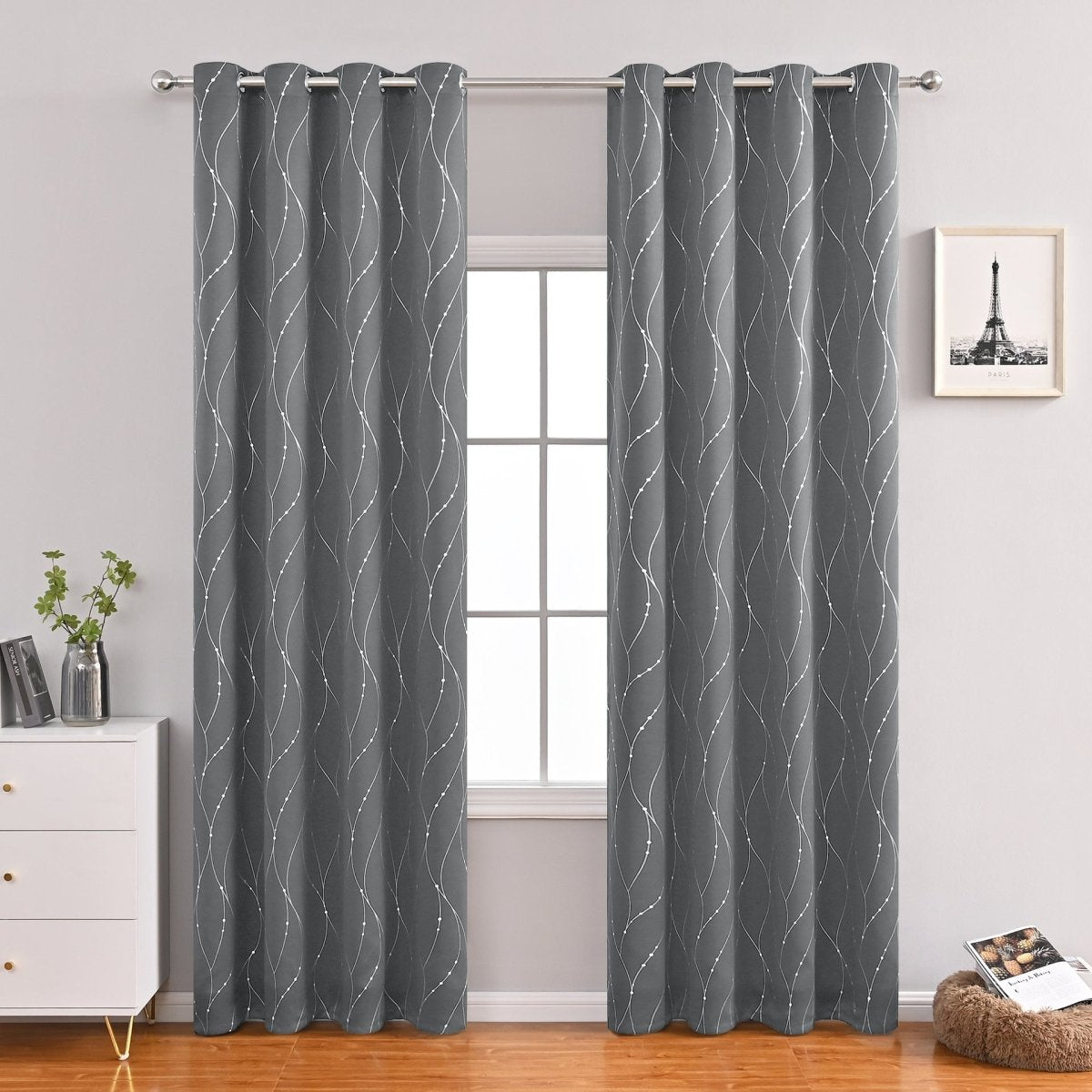 Modern Minimalist Furnishings Decorative Blackout Curtains - AmiraMart