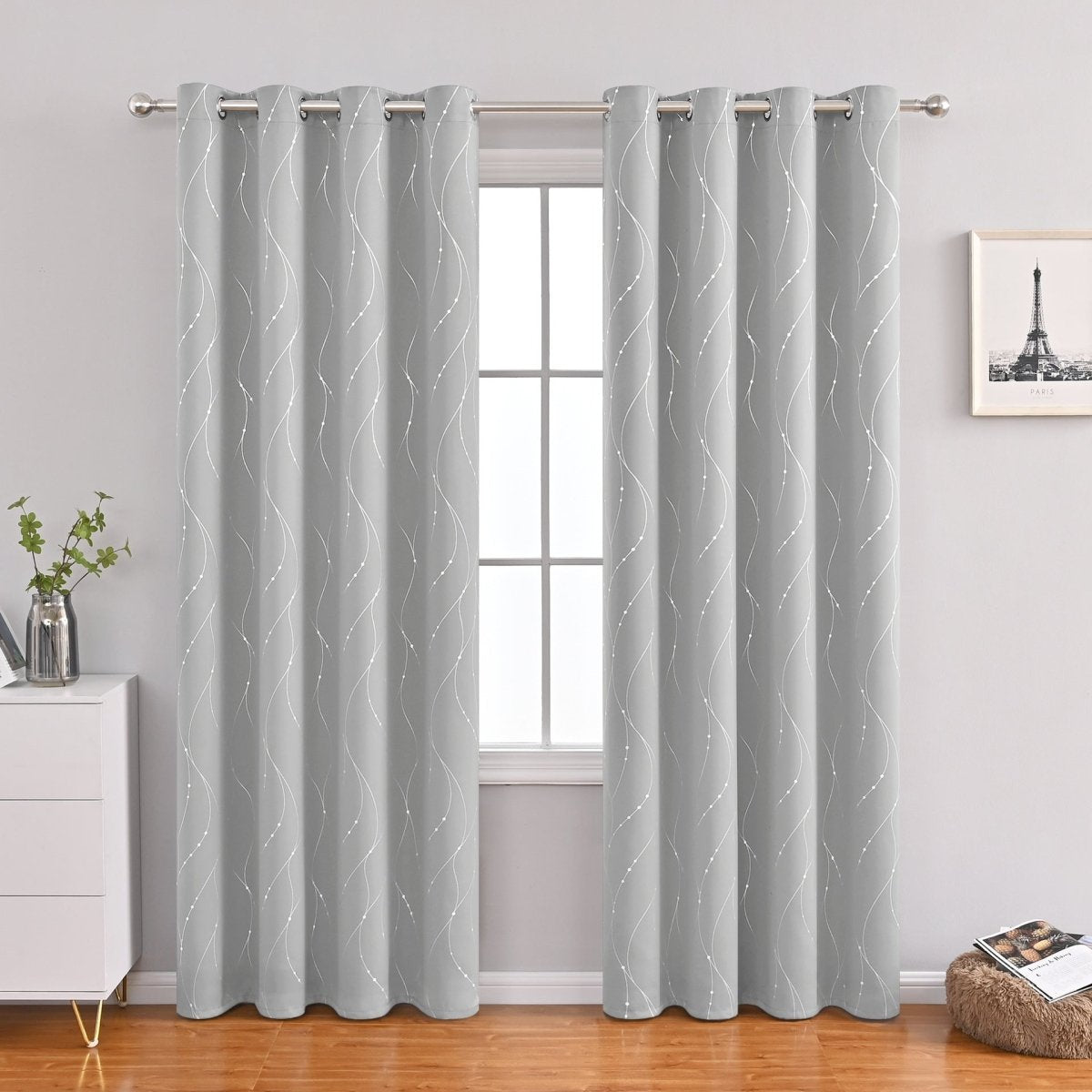 Modern Minimalist Furnishings Decorative Blackout Curtains - AmiraMart