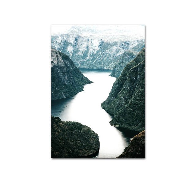 Modern Minimalist Landscape Canvas Paintings - AmiraMart