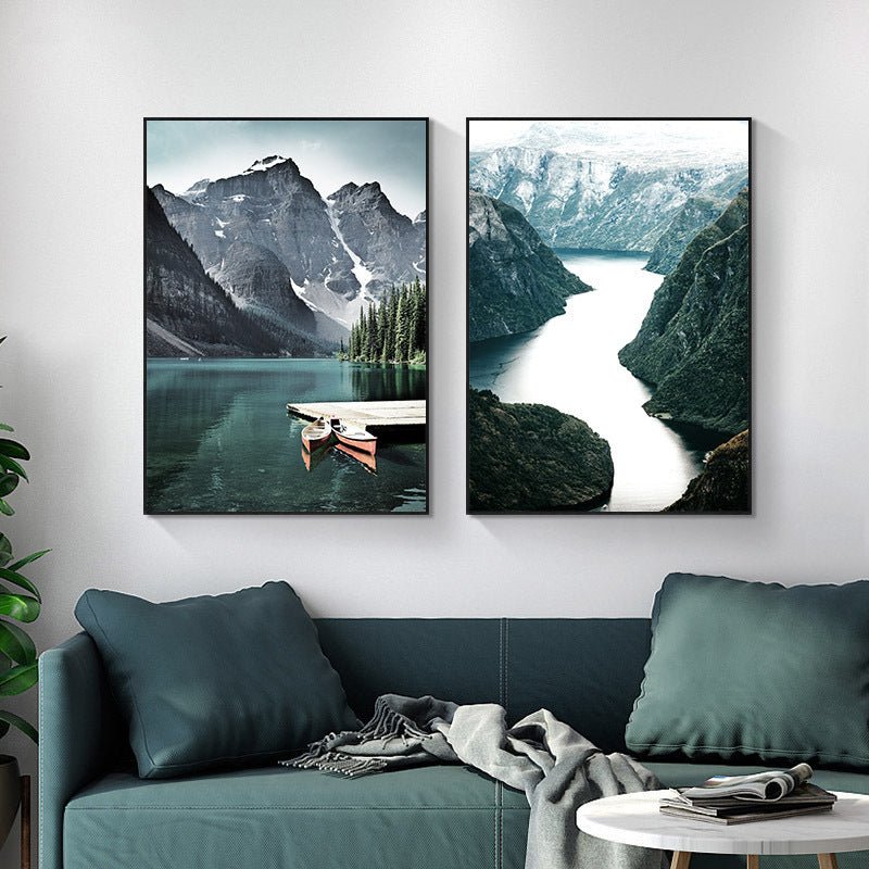 Modern Minimalist Landscape Canvas Paintings - AmiraMart