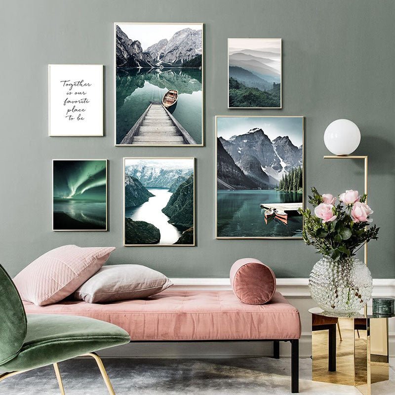 Modern Minimalist Landscape Canvas Paintings - AmiraMart