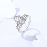 K1248_white Moissanite Ring