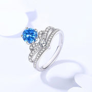 K1248_blue Moissanite Ring