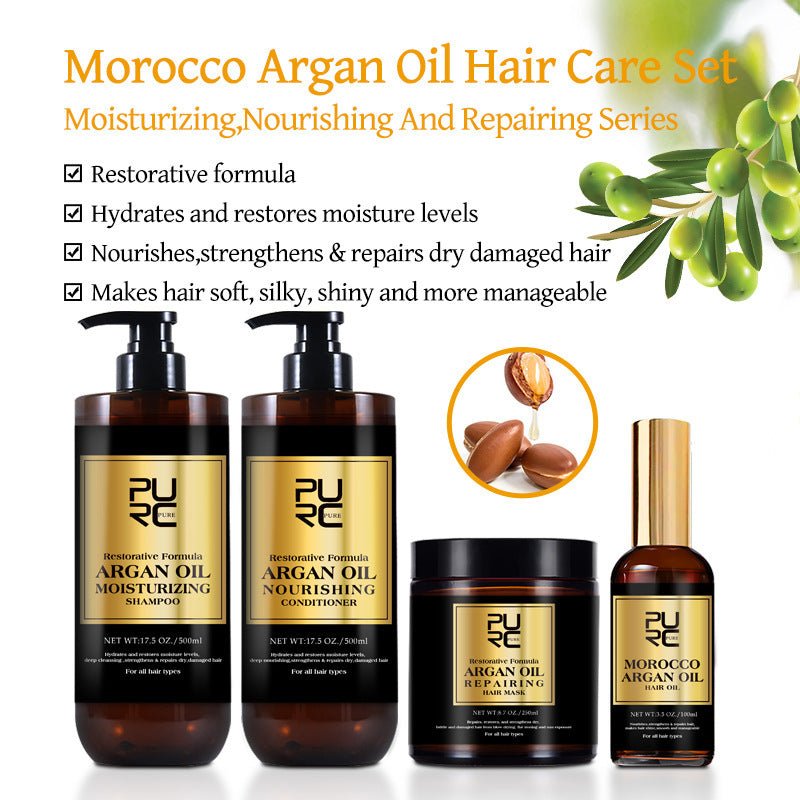 Moroccan Hair Care Set for Deep Cleansing & Repair - AmiraMart