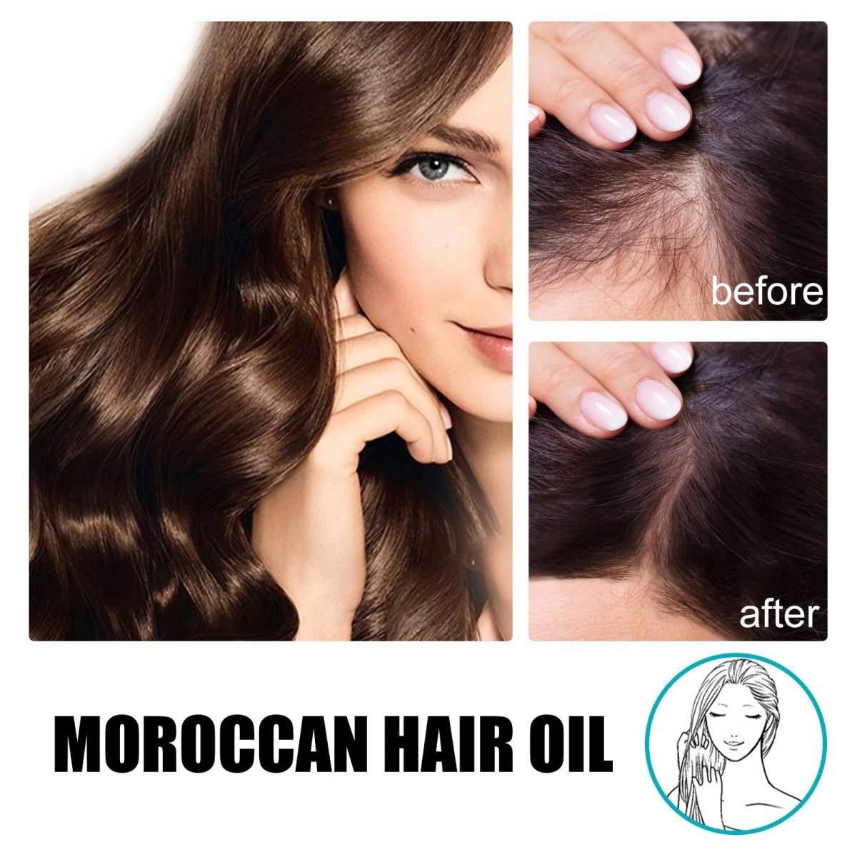 Moroccan Hair Oil – Smooth, Strengthen & Densify Dry Hair - AmiraMart