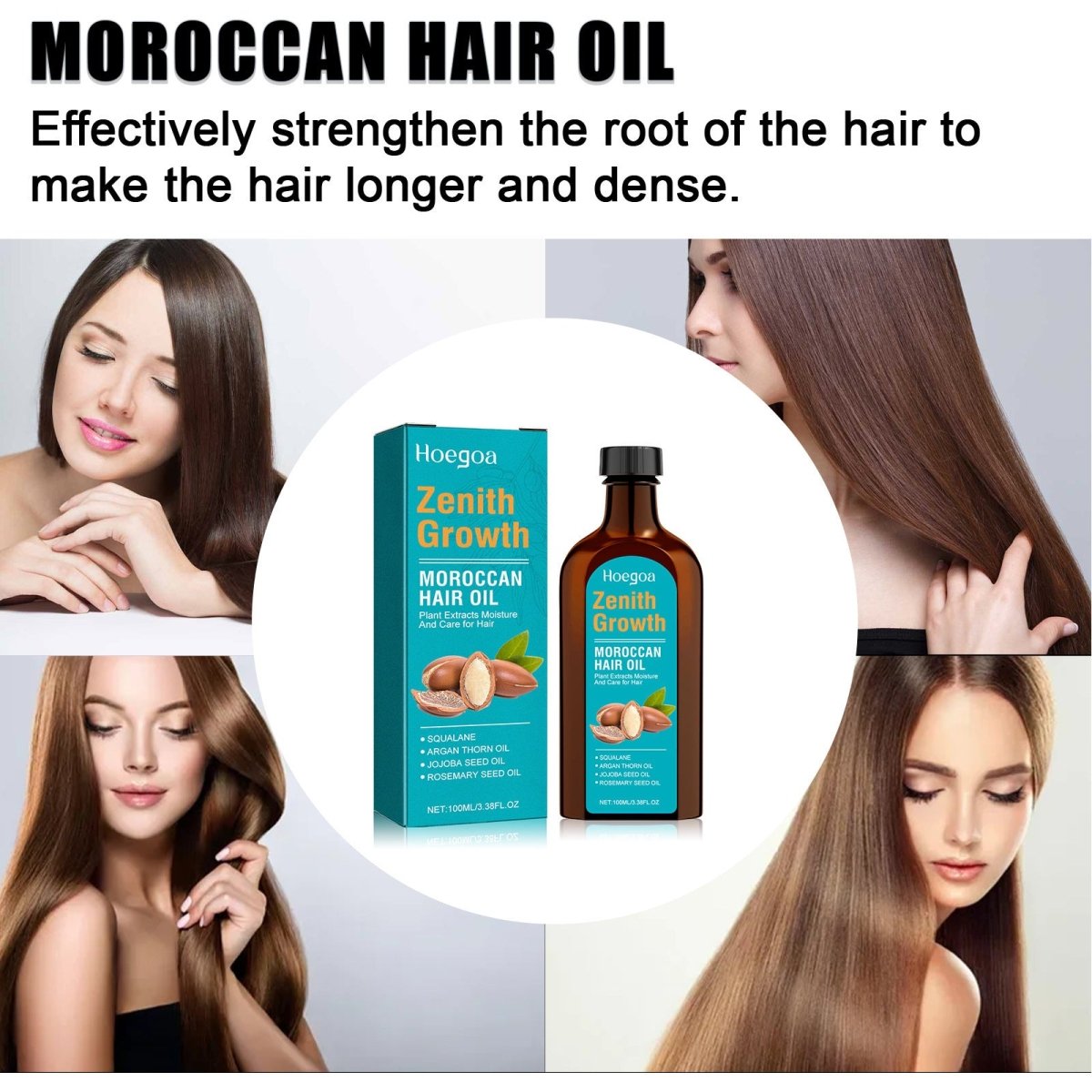 Moroccan Hair Oil – Smooth, Strengthen & Densify Dry Hair - AmiraMart
